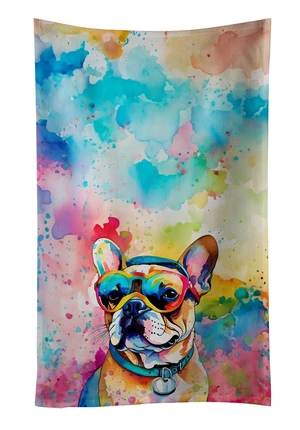 French Bulldog Hippie Dawg Kitchen Towel Dish Cloths Guest Hand Towel Decorative Bathroom Towel for Face,Tea, Dishcloth, Kitchen and Bath French Bulldog Hippie Dawg Kitchen Towel Dish Cloths Guest Hand Towel Decorative Bathroom Towel for Face,Tea, Dishcloth, Kitchen and Bath