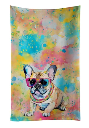 French Bulldog Hippie Dawg Kitchen Towel Dish Cloths Guest Hand Towel Decorative Bathroom Towel for Face,Tea, Dishcloth, Kitchen and Bath French Bulldog Hippie Dawg Kitchen Towel Dish Cloths Guest Hand Towel Decorative Bathroom Towel for Face,Tea, Dishcloth, Kitchen and Bath