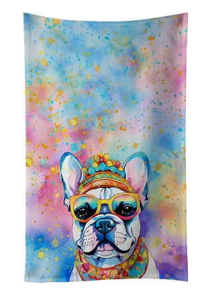 French Bulldog Hippie Dawg Kitchen Towel Dish Cloths Guest Hand Towel Decorative Bathroom Towel for Face,Tea, Dishcloth, Kitchen and Bath French Bulldog Hippie Dawg Kitchen Towel Dish Cloths Guest Hand Towel Decorative Bathroom Towel for Face,Tea, Dishcloth, Kitchen and Bath