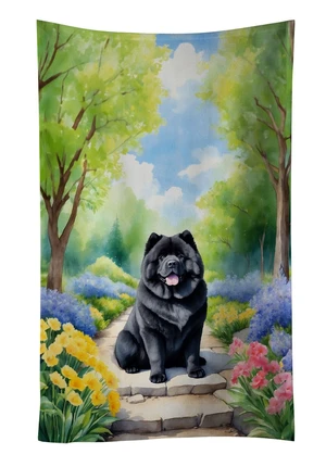 Chow Chow Spring Path Kitchen Towel Dish Cloths Guest Hand Towel Decorative Bathroom Towel for Face,Tea, Dishcloth, Kitchen and Bath Chow Chow Spring Path Kitchen Towel Dish Cloths Guest Hand Towel Decorative Bathroom Towel for Face,Tea, Dishcloth, Kitchen and Bath