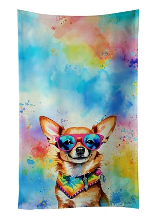 Chihuahua Hippie Dawg Kitchen Towel Dish Cloths Guest Hand Towel Decorative Bathroom Towel for Face,Tea, Dishcloth, Kitchen and Bath Chihuahua Hippie Dawg Kitchen Towel Dish Cloths Guest Hand Towel Decorative Bathroom Towel for Face,Tea, Dishcloth, Kitchen and Bath
