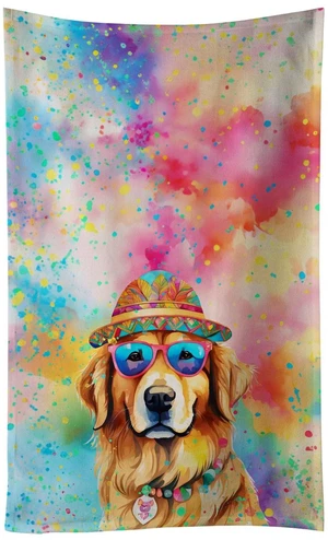 Golden Retriever Hippie Dawg Kitchen Towel Dish Cloths Guest Hand Towel Decorative Bathroom Towel for Face,Tea, Dishcloth, Kitchen and Bath Golden Retriever Hippie Dawg Kitchen Towel Dish Cloths Guest Hand Towel Decorative Bathroom Towel for Face,Tea, Dishcloth, Kitchen and Bath