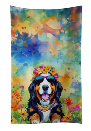 Bernese Mountain Dog Hippie Dawg Kitchen Towel Dish Cloths Guest Hand Towel Decorative Bathroom Towel for Face,Tea, Dishcloth, Kitchen and Bath Bernese Mountain Dog Hippie Dawg Kitchen Towel Dish Cloths Guest Hand Towel Decorative Bathroom Towel for Face,Tea, Dishcloth, Kitchen and Bath