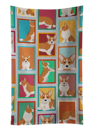 Lots of Red Cardigan Corgi Kitchen Towel Dish Cloths Guest Hand Towel Decorative Bathroom Towel for Face,Tea, Dishcloth, Kitchen and Bath Lots of Red Cardigan Corgi Kitchen Towel Dish Cloths Guest Hand Towel Decorative Bathroom Towel for Face,Tea, Dishcloth, Kitchen and Bath