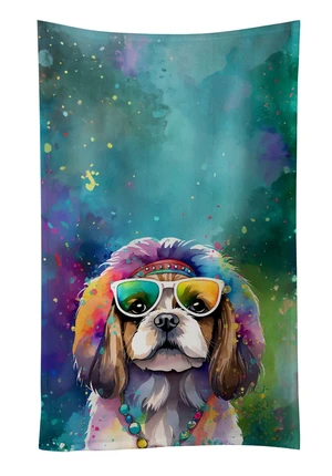 Shih Tzu Hippie Dawg Kitchen Towel Dish Cloths Guest Hand Towel Decorative Bathroom Towel for Face,Tea, Dishcloth, Kitchen and Bath Shih Tzu Hippie Dawg Kitchen Towel Dish Cloths Guest Hand Towel Decorative Bathroom Towel for Face,Tea, Dishcloth, Kitchen and Bath