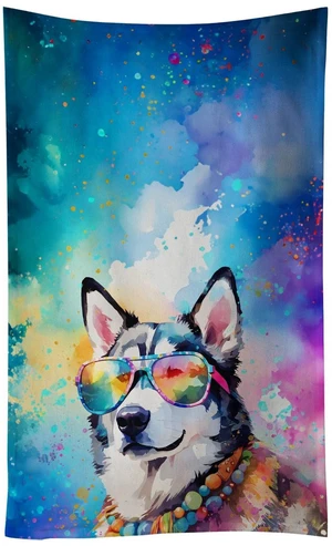 Siberian Husky Hippie Dawg Kitchen Towel Dish Cloths Guest Hand Towel Decorative Bathroom Towel for Face,Tea, Dishcloth, Kitchen and Bath Siberian Husky Hippie Dawg Kitchen Towel Dish Cloths Guest Hand Towel Decorative Bathroom Towel for Face,Tea, Dishcloth, Kitchen and Bath