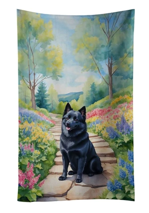 Schipperke Spring Path Kitchen Towel Dish Cloths Guest Hand Towel Decorative Bathroom Towel for Face,Tea, Dishcloth, Kitchen and Bath Schipperke Spring Path Kitchen Towel Dish Cloths Guest Hand Towel Decorative Bathroom Towel for Face,Tea, Dishcloth, Kitchen and Bath