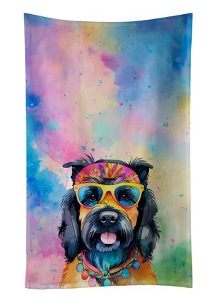 Scottish Terrier Hippie Dawg Kitchen Towel Dish Cloths Guest Hand Towel Decorative Bathroom Towel for Face,Tea, Dishcloth, Kitchen and Bath Scottish Terrier Hippie Dawg Kitchen Towel Dish Cloths Guest Hand Towel Decorative Bathroom Towel for Face,Tea, Dishcloth, Kitchen and Bath