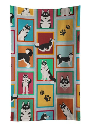 Lots of Siberian Husky Kitchen Towel Dish Cloths Guest Hand Towel Decorative Bathroom Towel for Face,Tea, Dishcloth, Kitchen and Bath Lots of Siberian Husky Kitchen Towel Dish Cloths Guest Hand Towel Decorative Bathroom Towel for Face,Tea, Dishcloth, Kitchen and Bath
