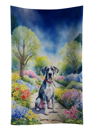 Great Dane Spring Path Kitchen Towel Dish Cloths Guest Hand Towel Decorative Bathroom Towel for Face,Tea, Dishcloth, Kitchen and Bath Great Dane Spring Path Kitchen Towel Dish Cloths Guest Hand Towel Decorative Bathroom Towel for Face,Tea, Dishcloth, Kitchen and Bath