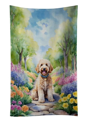 Goldendoodle Spring Path Kitchen Towel Dish Cloths Guest Hand Towel Decorative Bathroom Towel for Face,Tea, Dishcloth, Kitchen and Bath Goldendoodle Spring Path Kitchen Towel Dish Cloths Guest Hand Towel Decorative Bathroom Towel for Face,Tea, Dishcloth, Kitchen and Bath