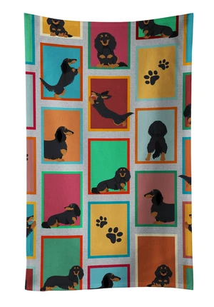 Lots of Longhaired Black Tan Dachshund Kitchen Towel Dish Cloths Guest Hand Towel Decorative Bathroom Towel for Face,Tea, Dishcloth, Kitchen and Bath Lots of Longhaired Black Tan Dachshund Kitchen Towel Dish Cloths Guest Hand Towel Decorative Bathroom Towel for Face,Tea, Dishcloth, Kitchen and Bath