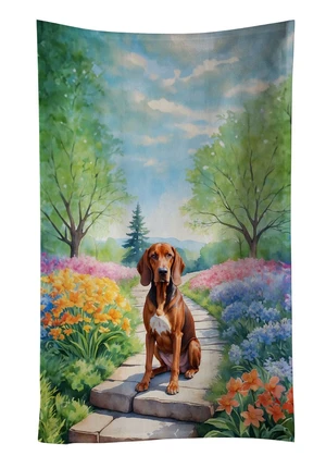 Redbone Coonhound Spring Path Kitchen Towel Dish Cloths Guest Hand Towel Decorative Bathroom Towel for Face,Tea, Dishcloth, Kitchen and Bath Redbone Coonhound Spring Path Kitchen Towel Dish Cloths Guest Hand Towel Decorative Bathroom Towel for Face,Tea, Dishcloth, Kitchen and Bath