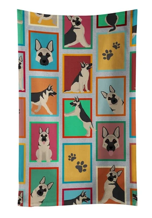 Lots of Black and Silver German Shepherd Kitchen Towel Dish Cloths Guest Hand Towel Decorative Bathroom Towel for Face,Tea, Dishcloth, Kitchen and Bath Lots of Black and Silver German Shepherd Kitchen Towel Dish Cloths Guest Hand Towel Decorative Bathroom Towel for Face,Tea, Dishcloth, Kitchen and Bath