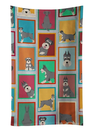 Lots of Schnauzer Kitchen Towel Dish Cloths Guest Hand Towel Decorative Bathroom Towel for Face,Tea, Dishcloth, Kitchen and Bath Lots of Schnauzer Kitchen Towel Dish Cloths Guest Hand Towel Decorative Bathroom Towel for Face,Tea, Dishcloth, Kitchen and Bath