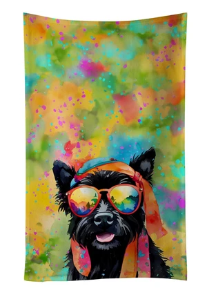 Scottish Terrier Hippie Dawg Kitchen Towel Dish Cloths Guest Hand Towel Decorative Bathroom Towel for Face,Tea, Dishcloth, Kitchen and Bath Scottish Terrier Hippie Dawg Kitchen Towel Dish Cloths Guest Hand Towel Decorative Bathroom Towel for Face,Tea, Dishcloth, Kitchen and Bath