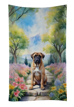 Bullmastiff Spring Path Kitchen Towel Dish Cloths Guest Hand Towel Decorative Bathroom Towel for Face,Tea, Dishcloth, Kitchen and Bath Bullmastiff Spring Path Kitchen Towel Dish Cloths Guest Hand Towel Decorative Bathroom Towel for Face,Tea, Dishcloth, Kitchen and Bath