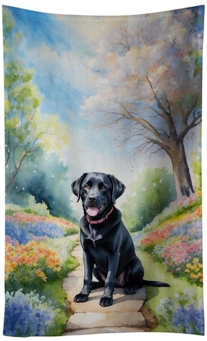 Labrador Retriever Spring Path Kitchen Towel Dish Cloths Guest Hand Towel Decorative Bathroom Towel for Face,Tea, Dishcloth, Kitchen and Bath Labrador Retriever Spring Path Kitchen Towel Dish Cloths Guest Hand Towel Decorative Bathroom Towel for Face,Tea, Dishcloth, Kitchen and Bath