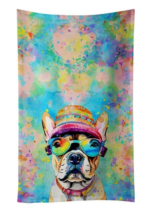 French Bulldog Hippie Dawg Kitchen Towel Dish Cloths Guest Hand Towel Decorative Bathroom Towel for Face,Tea, Dishcloth, Kitchen and Bath French Bulldog Hippie Dawg Kitchen Towel Dish Cloths Guest Hand Towel Decorative Bathroom Towel for Face,Tea, Dishcloth, Kitchen and Bath
