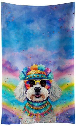 Bichon Frise Hippie Dawg Kitchen Towel Dish Cloths Guest Hand Towel Decorative Bathroom Towel for Face,Tea, Dishcloth, Kitchen and Bath Bichon Frise Hippie Dawg Kitchen Towel Dish Cloths Guest Hand Towel Decorative Bathroom Towel for Face,Tea, Dishcloth, Kitchen and Bath