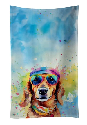 Dachshund Hippie Dawg Kitchen Towel Dish Cloths Guest Hand Towel Decorative Bathroom Towel for Face,Tea, Dishcloth, Kitchen and Bath Dachshund Hippie Dawg Kitchen Towel Dish Cloths Guest Hand Towel Decorative Bathroom Towel for Face,Tea, Dishcloth, Kitchen and Bath