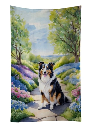 Collie Spring Path Kitchen Towel Dish Cloths Guest Hand Towel Decorative Bathroom Towel for Face,Tea, Dishcloth, Kitchen and Bath Collie Spring Path Kitchen Towel Dish Cloths Guest Hand Towel Decorative Bathroom Towel for Face,Tea, Dishcloth, Kitchen and Bath