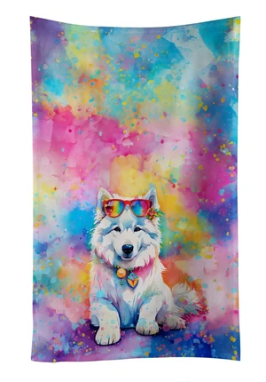 Samoyed Hippie Dawg Kitchen Towel Dish Cloths Guest Hand Towel Decorative Bathroom Towel for Face,Tea, Dishcloth, Kitchen and Bath Samoyed Hippie Dawg Kitchen Towel Dish Cloths Guest Hand Towel Decorative Bathroom Towel for Face,Tea, Dishcloth, Kitchen and Bath