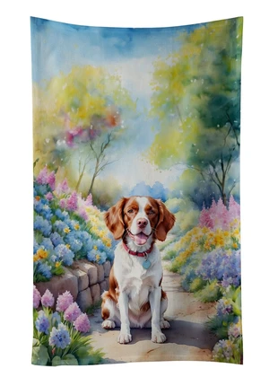 Brittany Spaniel Spring Path Kitchen Towel Dish Cloths Guest Hand Towel Decorative Bathroom Towel for Face,Tea, Dishcloth, Kitchen and Bath Brittany Spaniel Spring Path Kitchen Towel Dish Cloths Guest Hand Towel Decorative Bathroom Towel for Face,Tea, Dishcloth, Kitchen and Bath