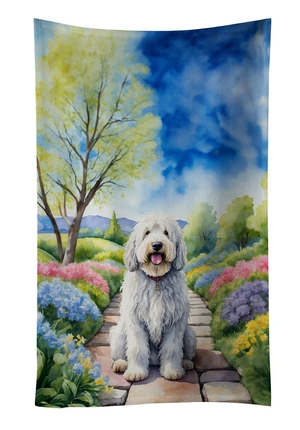 Komondor Spring Path Kitchen Towel Dish Cloths Guest Hand Towel Decorative Bathroom Towel for Face,Tea, Dishcloth, Kitchen and Bath Komondor Spring Path Kitchen Towel Dish Cloths Guest Hand Towel Decorative Bathroom Towel for Face,Tea, Dishcloth, Kitchen and Bath