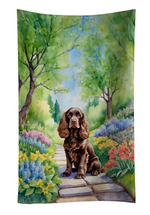 Cocker Spaniel Spring Path Kitchen Towel Dish Cloths Guest Hand Towel Decorative Bathroom Towel for Face,Tea, Dishcloth, Kitchen and Bath Cocker Spaniel Spring Path Kitchen Towel Dish Cloths Guest Hand Towel Decorative Bathroom Towel for Face,Tea, Dishcloth, Kitchen and Bath