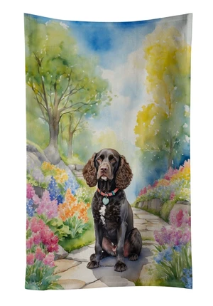 American Water Spaniel Spring Garden Kitchen Towel Dish Cloths Guest Hand Towel Decorative Bathroom Towel for Face,Tea, Dishcloth, Kitchen and Bath American Water Spaniel Spring Garden Kitchen Towel Dish Cloths Guest Hand Towel Decorative Bathroom Towel for Face,Tea, Dishcloth, Kitchen and Bath