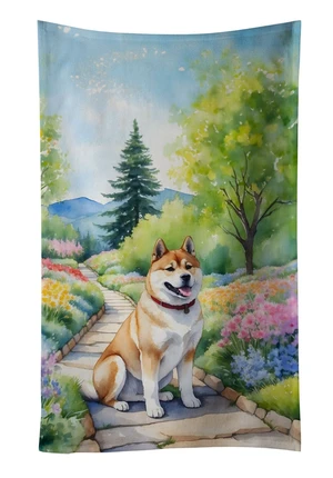 Akita Spring Garden Kitchen Towel Dish Cloths Guest Hand Towel Decorative Bathroom Towel for Face,Tea, Dishcloth, Kitchen and Bath Akita Spring Garden Kitchen Towel Dish Cloths Guest Hand Towel Decorative Bathroom Towel for Face,Tea, Dishcloth, Kitchen and Bath