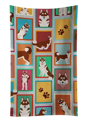 Lots of Red Siberian Husky Kitchen Towel Dish Cloths Guest Hand Towel Decorative Bathroom Towel for Face,Tea, Dishcloth, Kitchen and Bath Lots of Red Siberian Husky Kitchen Towel Dish Cloths Guest Hand Towel Decorative Bathroom Towel for Face,Tea, Dishcloth, Kitchen and Bath