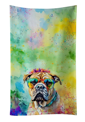 Bullmastiff Hippie Dawg Kitchen Towel Dish Cloths Guest Hand Towel Decorative Bathroom Towel for Face,Tea, Dishcloth, Kitchen and Bath Bullmastiff Hippie Dawg Kitchen Towel Dish Cloths Guest Hand Towel Decorative Bathroom Towel for Face,Tea, Dishcloth, Kitchen and Bath