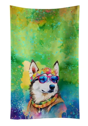 Siberian Husky Hippie Dawg Kitchen Towel Dish Cloths Guest Hand Towel Decorative Bathroom Towel for Face,Tea, Dishcloth, Kitchen and Bath Siberian Husky Hippie Dawg Kitchen Towel Dish Cloths Guest Hand Towel Decorative Bathroom Towel for Face,Tea, Dishcloth, Kitchen and Bath