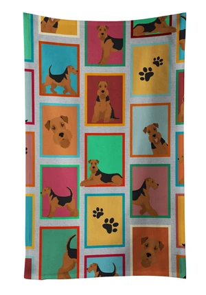 Lots of Airedale Terrier Kitchen Towel Dish Cloths Guest Hand Towel Decorative Bathroom Towel for Face,Tea, Dishcloth, Kitchen and Bath Lots of Airedale Terrier Kitchen Towel Dish Cloths Guest Hand Towel Decorative Bathroom Towel for Face,Tea, Dishcloth, Kitchen and Bath