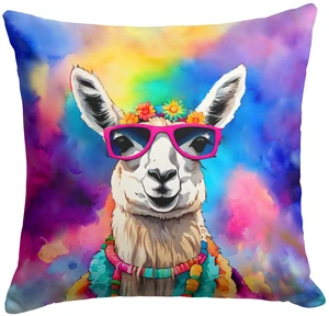NEW Hippie Animal Llama Throw Pillow Machine Washable, Indoor Outdoor Decorative Pillow for Couch, Bed or Patio, 18Hx18W NEW Hippie Animal Llama Throw Pillow Machine Washable, Indoor Outdoor Decorative Pillow for Couch, Bed or Patio, 18Hx18W