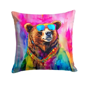 NEW Hippie Animal Grizzly Bear Throw Pillow Machine Washable, Indoor Outdoor Decorative Pillow for Couch, Bed or Patio, 18Hx18W NEW Hippie Animal Grizzly Bear Throw Pillow Machine Washable, Indoor Outdoor Decorative Pillow for Couch, Bed or Patio, 18Hx18W