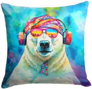 NEW Hippie Animal Polar Bear Throw Pillow Machine Washable, Indoor Outdoor Decorative Pillow for Couch, Bed or Patio, 18Hx18W NEW Hippie Animal Polar Bear Throw Pillow Machine Washable, Indoor Outdoor Decorative Pillow for Couch, Bed or Patio, 18Hx18W