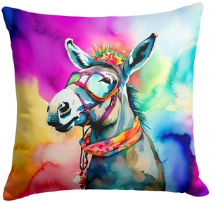 NEW Hippie Animal Donkey Throw Pillow Machine Washable, Indoor Outdoor Decorative Pillow for Couch, Bed or Patio, 18Hx18W NEW Hippie Animal Donkey Throw Pillow Machine Washable, Indoor Outdoor Decorative Pillow for Couch, Bed or Patio, 18Hx18W