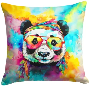 NEW Hippie Animal Panda Throw Pillow Machine Washable, Indoor Outdoor Decorative Pillow for Couch, Bed or Patio, 18Hx18W NEW Hippie Animal Panda Throw Pillow Machine Washable, Indoor Outdoor Decorative Pillow for Couch, Bed or Patio, 18Hx18W