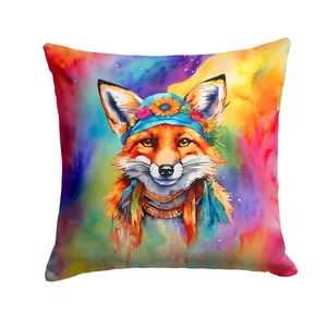 NEW Hippie Animal Fox Throw Pillow Machine Washable, Indoor Outdoor Decorative Pillow for Couch, Bed or Patio, 18Hx18W NEW Hippie Animal Fox Throw Pillow Machine Washable, Indoor Outdoor Decorative Pillow for Couch, Bed or Patio, 18Hx18W