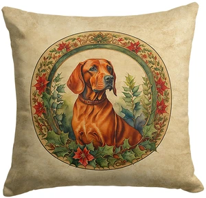 Red Redbone Coonhound Christmas Flowers Throw Pillow Machine Washable, Indoor Outdoor Decorative Pillow for Couch, Bed or Patio, 18Hx18W Red Redbone Coonhound Christmas Flowers Throw Pillow Machine Washable, Indoor Outdoor Decorative Pillow for Couch, Bed or Patio, 18Hx18W