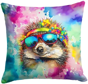 NEW Hippie Animal Hedgehog Throw Pillow Machine Washable, Indoor Outdoor Decorative Pillow for Couch, Bed or Patio, 18Hx18W NEW Hippie Animal Hedgehog Throw Pillow Machine Washable, Indoor Outdoor Decorative Pillow for Couch, Bed or Patio, 18Hx18W