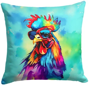 NEW Hippie Animal Rooster Throw Pillow Machine Washable, Indoor Outdoor Decorative Pillow for Couch, Bed or Patio, 18Hx18W NEW Hippie Animal Rooster Throw Pillow Machine Washable, Indoor Outdoor Decorative Pillow for Couch, Bed or Patio, 18Hx18W
