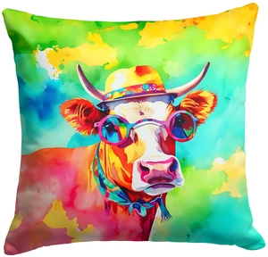 NEW Hippie Animal Malvi Cow Throw Pillow Machine Washable, Indoor Outdoor Decorative Pillow for Couch, Bed or Patio, 18Hx18W NEW Hippie Animal Malvi Cow Throw Pillow Machine Washable, Indoor Outdoor Decorative Pillow for Couch, Bed or Patio, 18Hx18W