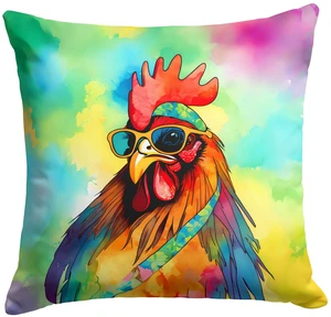 NEW Hippie Animal Rooster Throw Pillow Machine Washable, Indoor Outdoor Decorative Pillow for Couch, Bed or Patio, 18Hx18W NEW Hippie Animal Rooster Throw Pillow Machine Washable, Indoor Outdoor Decorative Pillow for Couch, Bed or Patio, 18Hx18W
