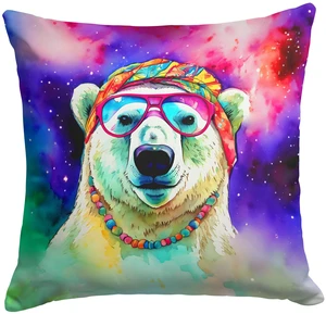 NEW Hippie Animal Polar Bear Throw Pillow Machine Washable, Indoor Outdoor Decorative Pillow for Couch, Bed or Patio, 18Hx18W NEW Hippie Animal Polar Bear Throw Pillow Machine Washable, Indoor Outdoor Decorative Pillow for Couch, Bed or Patio, 18Hx18W