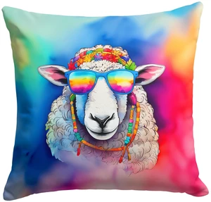NEW Hippie Animal Sheep Throw Pillow Machine Washable, Indoor Outdoor Decorative Pillow for Couch, Bed or Patio, 18Hx18W NEW Hippie Animal Sheep Throw Pillow Machine Washable, Indoor Outdoor Decorative Pillow for Couch, Bed or Patio, 18Hx18W