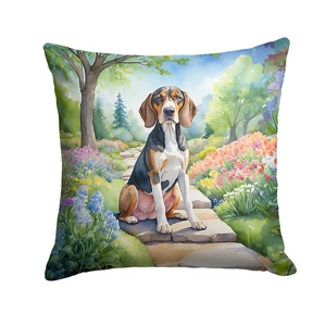 American English Coonhound Spring Garden Throw Pillow Machine Washable, Indoor Outdoor Decorative Pillow for Couch, Bed or Patio, 18Hx18W American English Coonhound Spring Garden Throw Pillow Machine Washable, Indoor Outdoor Decorative Pillow for Couch, Bed or Patio, 18Hx18W